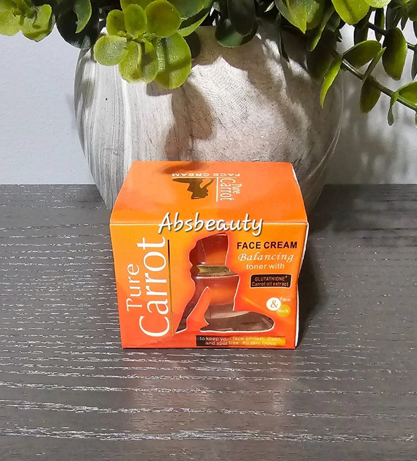 Pure Carrot Balancing Toner & Age Defying Brightening Face & Neck Cream 1pc