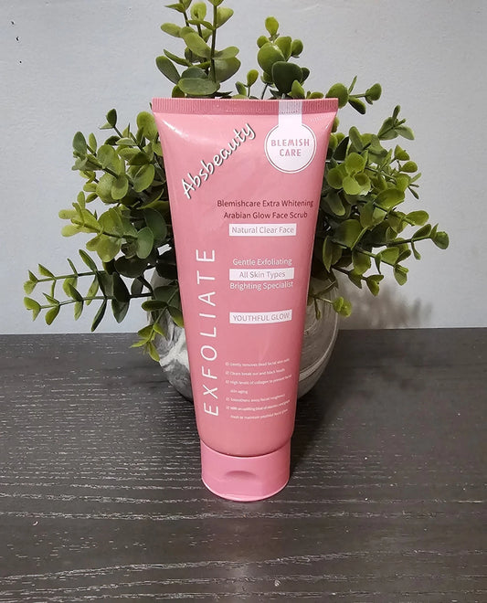Blemish Care Extra Whitening Arabian Glow Face Scrub Natural Clear Face 220g