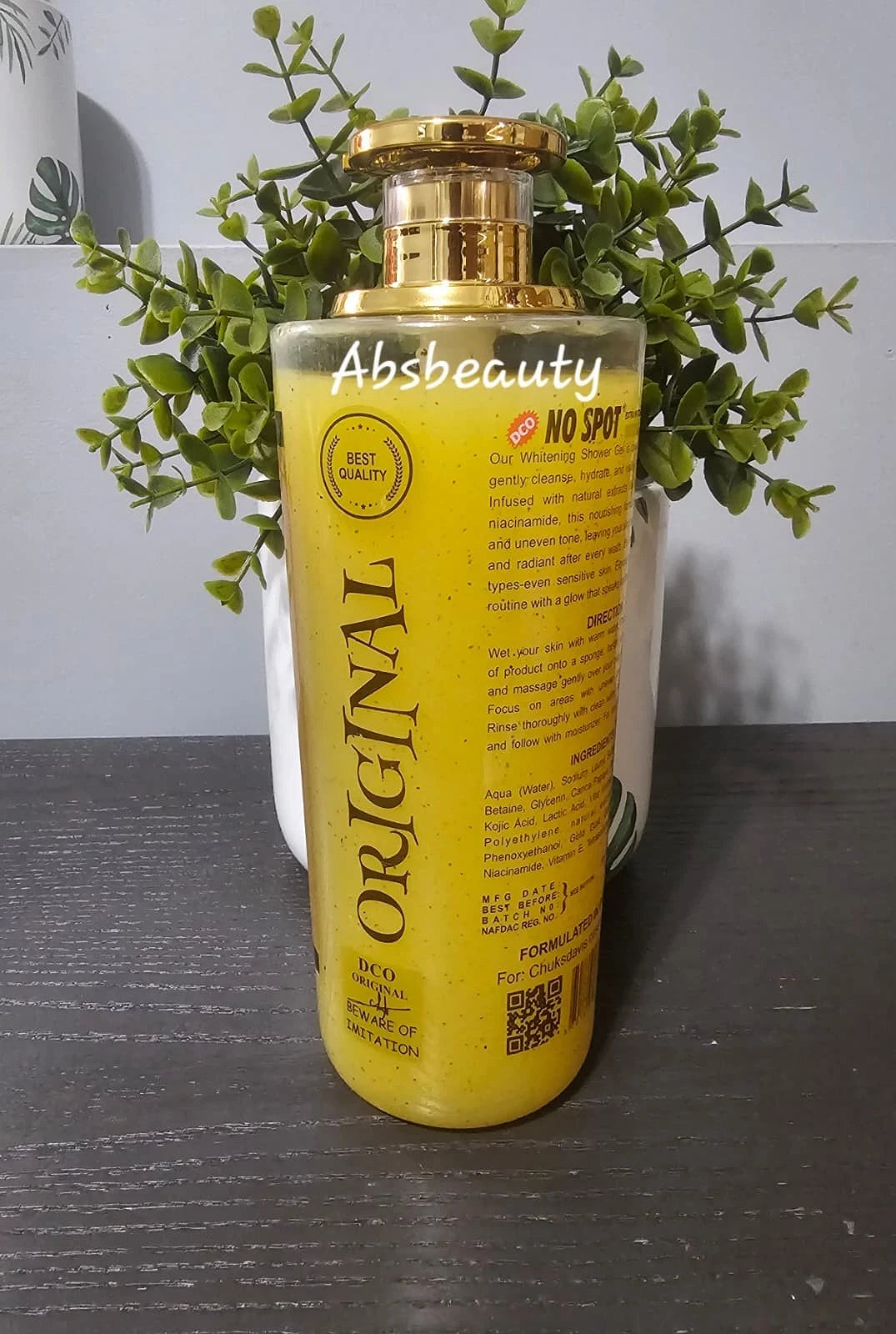 No Spot Strong Whitening Shower Gel with spf50 1000ml 1pc