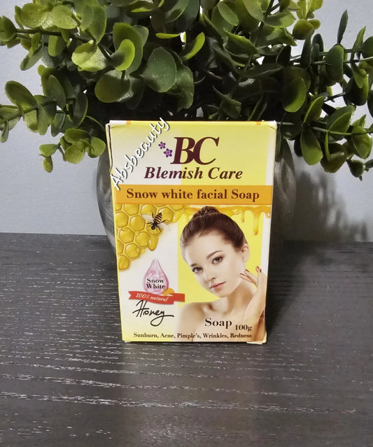 Blemish Care Snow White Facial Soap With 💯 Natural Honey 100g 1pc