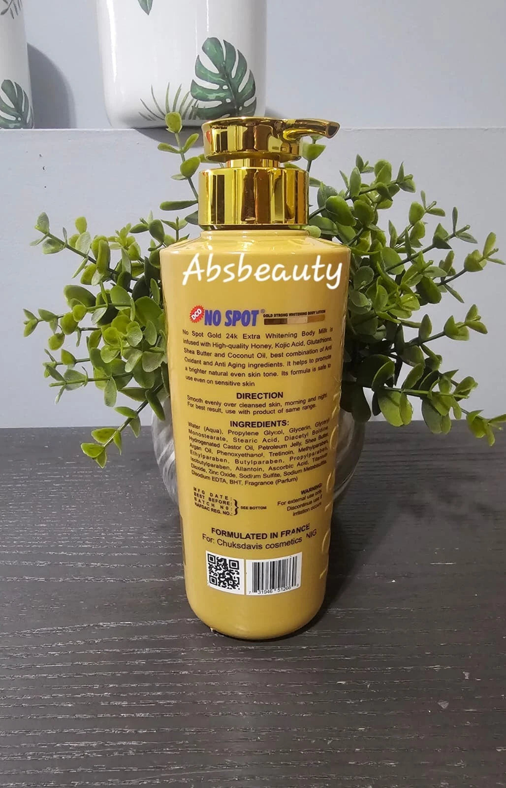 No Spot Strong Whitening Body Lotion with spf50 500ml 1pc
