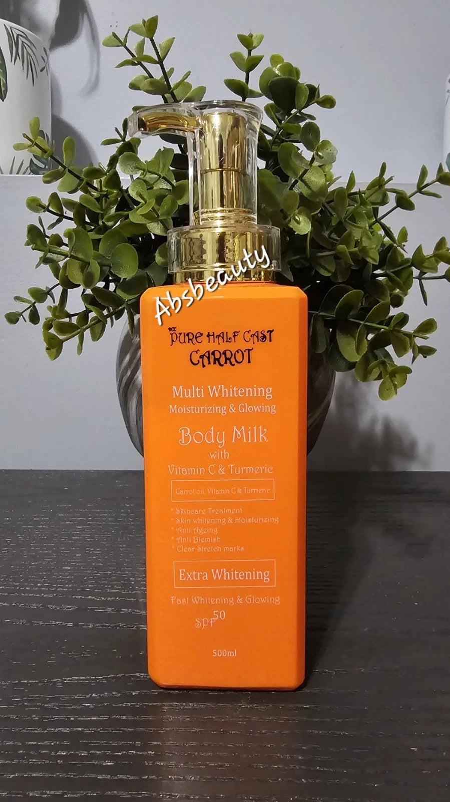 Pure Half C 24K Gold Carrot Body Lotion 500ml 1pc