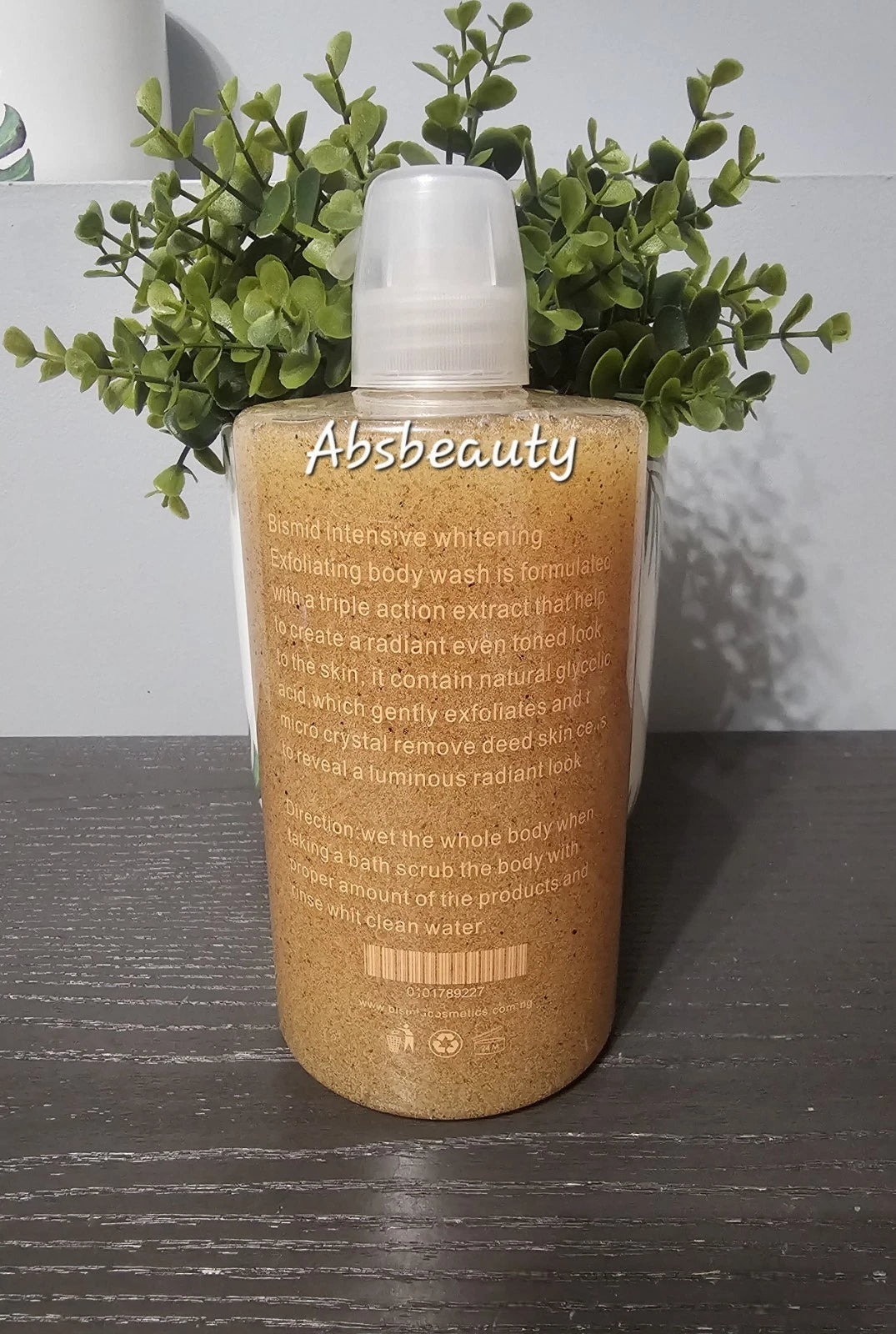 Bismid Intensive White Exfoliating Body Wash 1000ml Original&Authentic