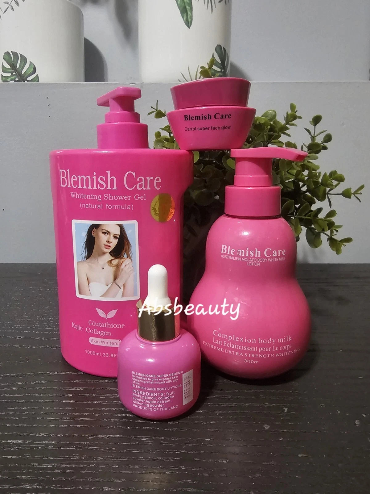 Blemish Care 4in1 Whitening Set Shower Gel, Body Lotion, Face Cream & Serum