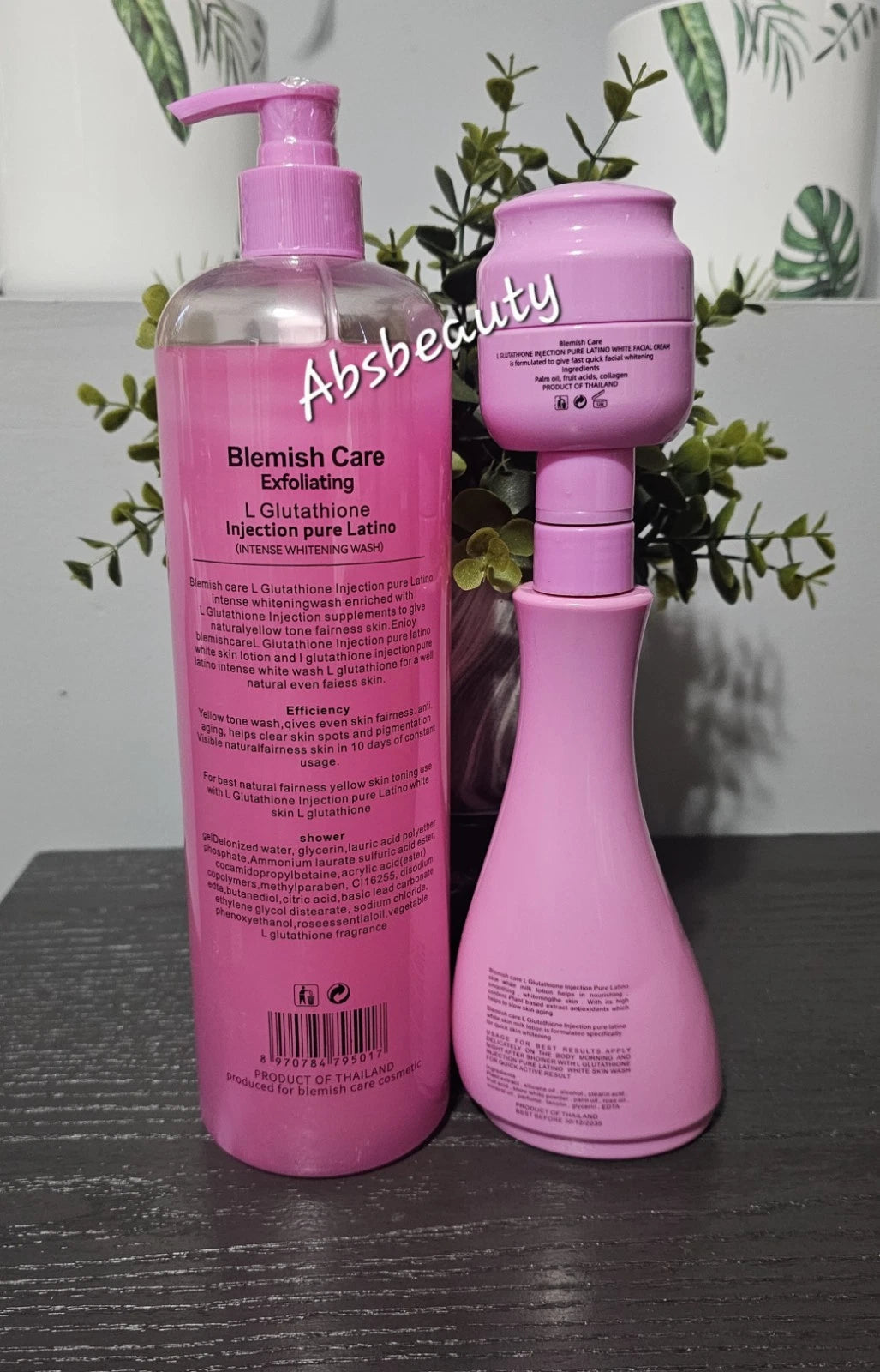 3pcs Blemish Care L-Glutathione Pure Latino,Shower Gel,Body Lotion & Face Cream
