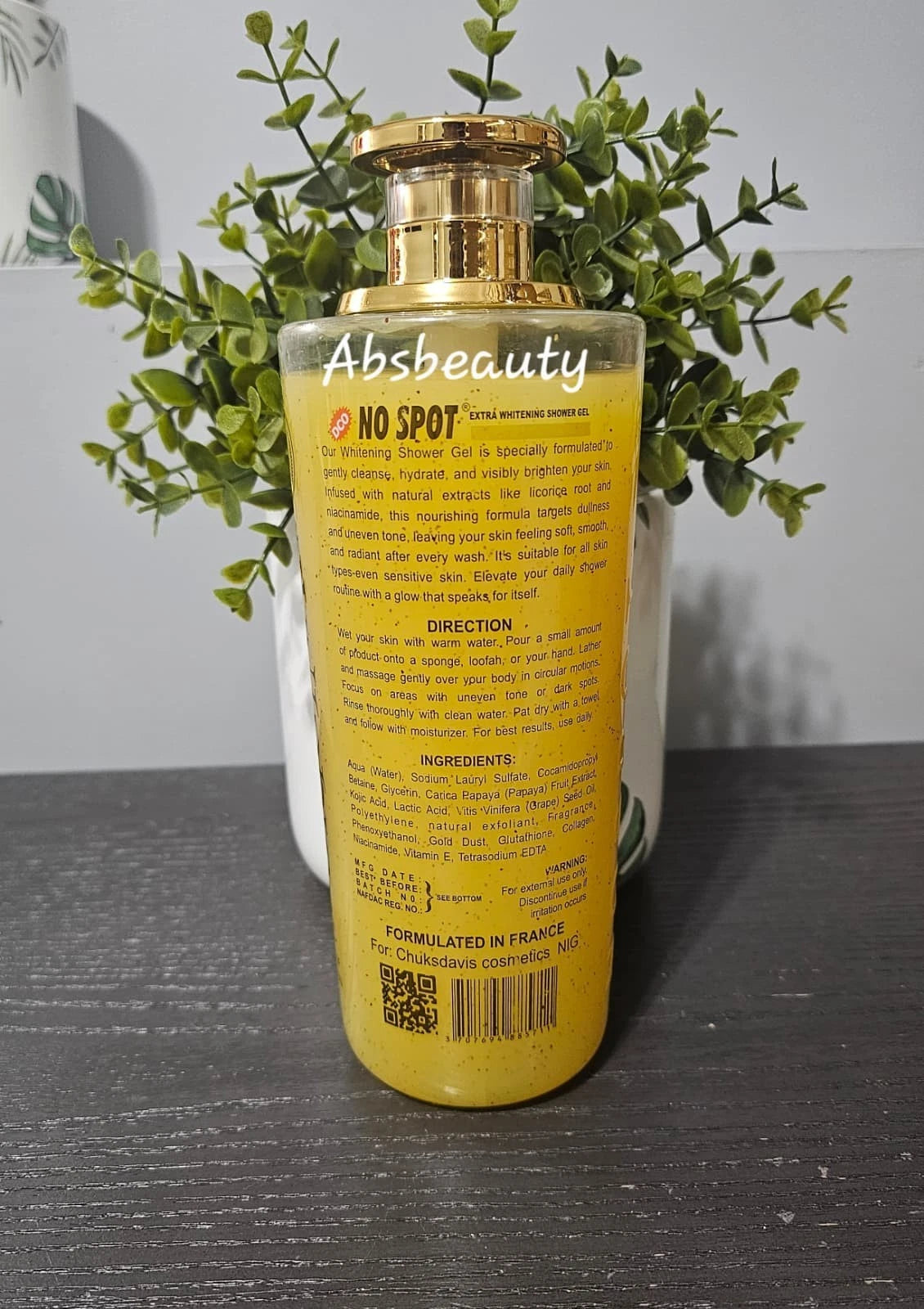 No Spot Strong Whitening Shower Gel with spf50 1000ml 1pc
