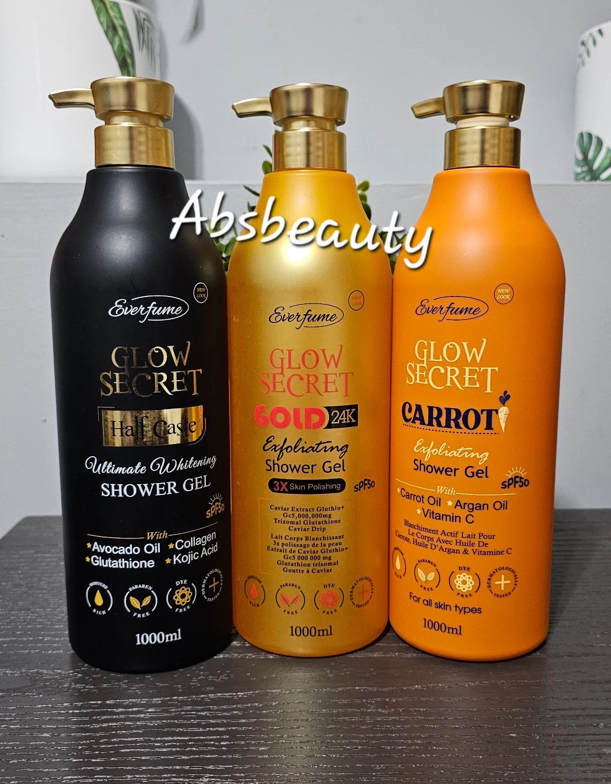 Glow Secret Whitening Body Lotion 500ml & Shower Gel 1000ml 1pc