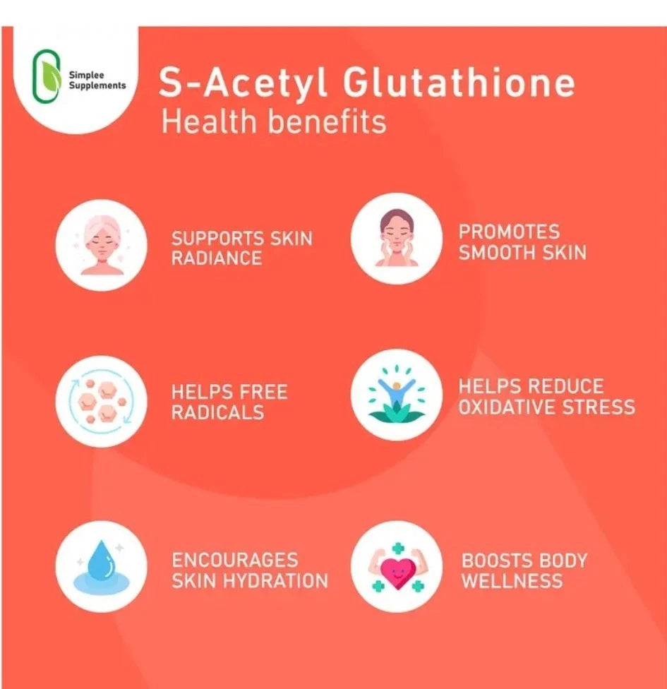 S-Acetyl Glutathione Whitening Skin 60 Capsules