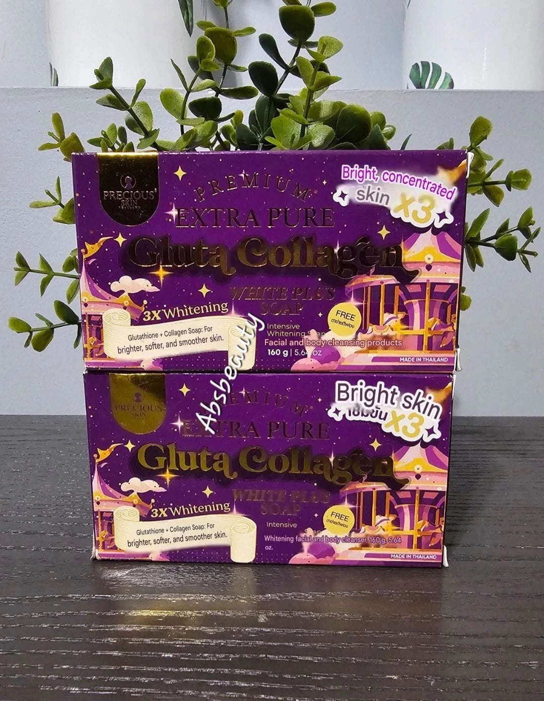 Precious Skin Extra Pure Gluta Collagen White Plus Face&Body Soap 160g 1pc