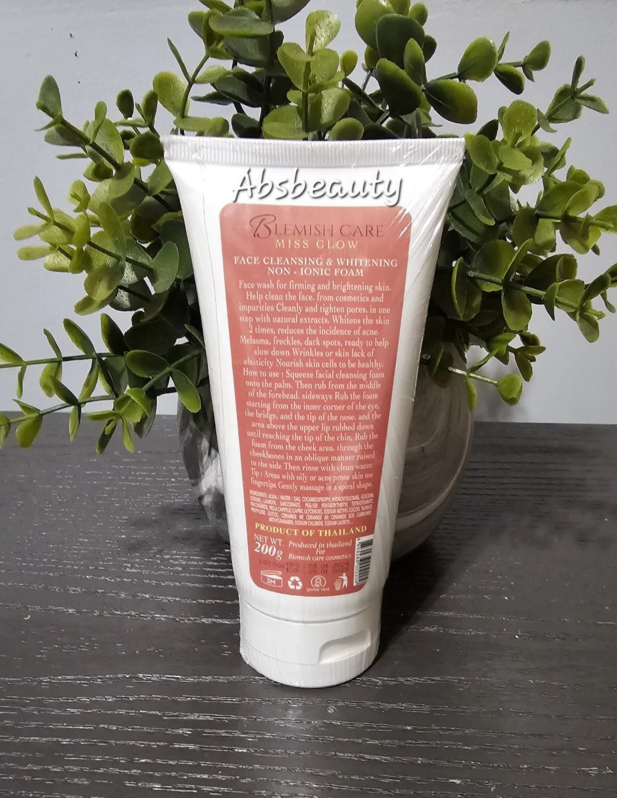 Blemish Care Miss Glow Face Cleansing & Whitening Facial Foam Scrub  200g