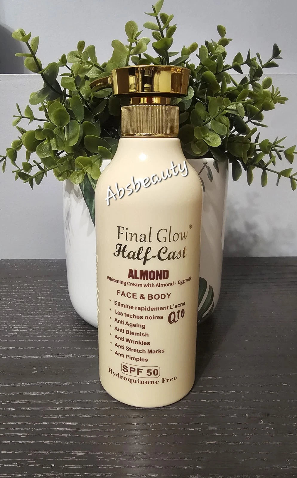 Final Glow Half-C Almond+Egg Yolk Whitening Face&Body Lotion 500ml Authentic