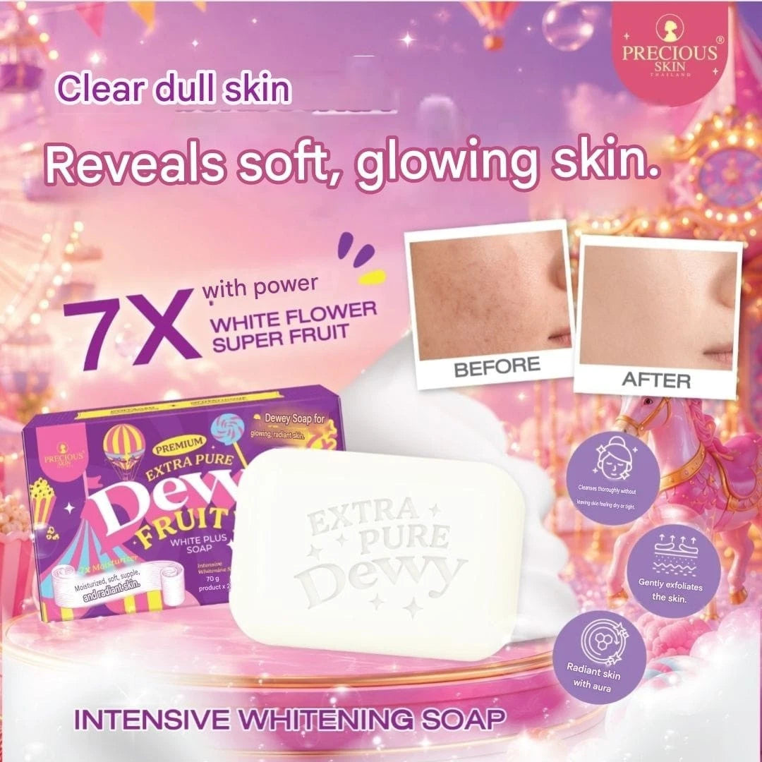 Precious Skin Premium Extra Pure Dewy Fruity White Plus Face&Body Soap 70g 1pc