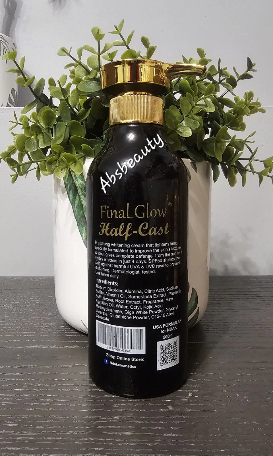 Final Glow Half-C Glutathione Fennel Seed Whitening Face And Body Lotion