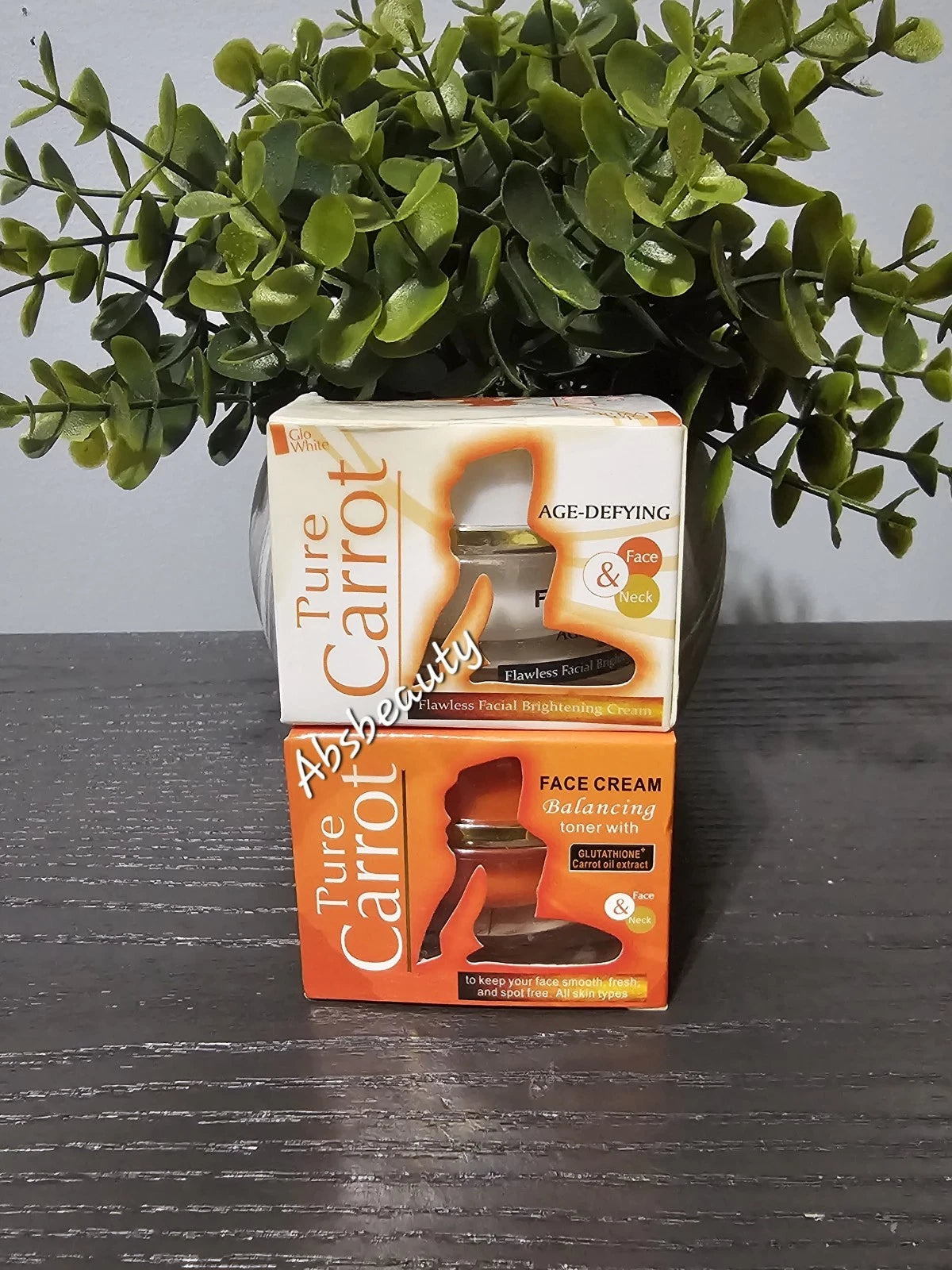Pure Carrot Balancing Toner & Age Defying Brightening Face & Neck Cream 1pc