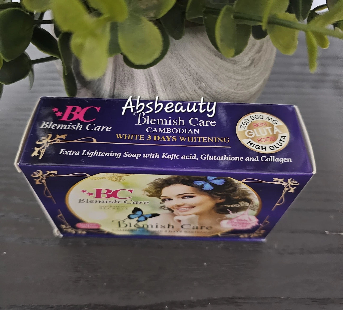 Blemish Cambodian White 3days Whitening Face And Body Soap 160g 1pc