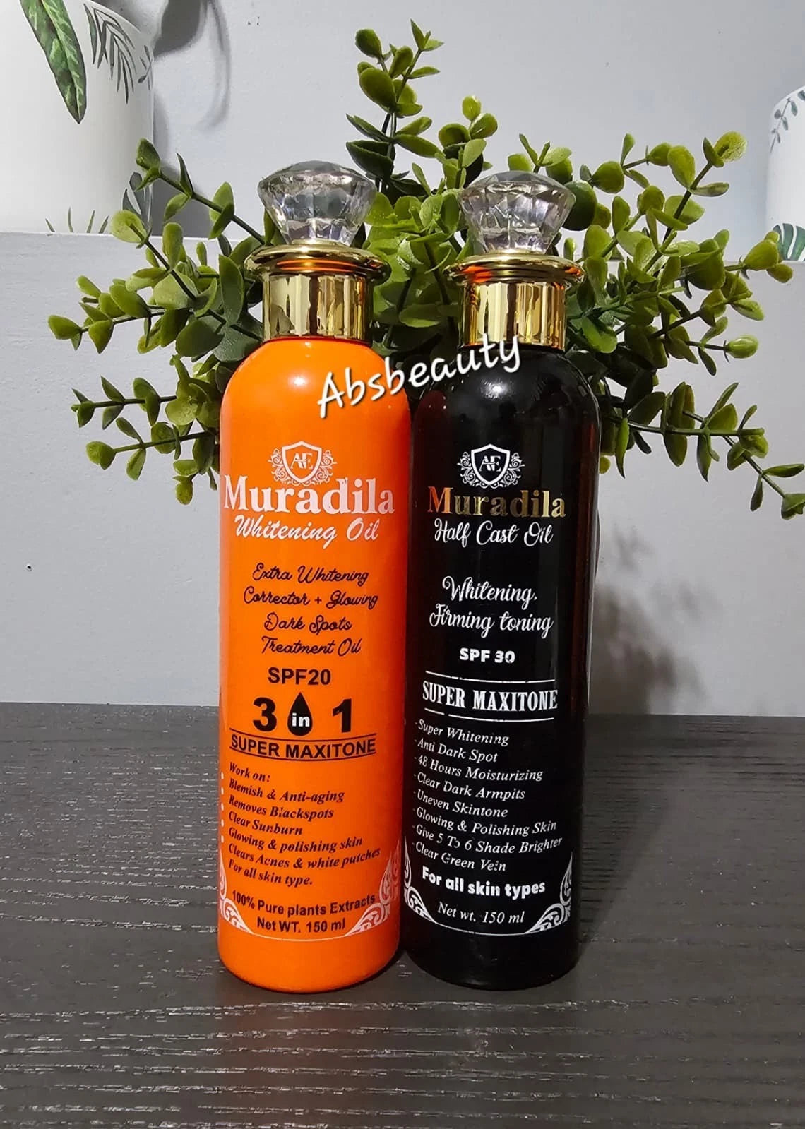 Muradila Carrot & Half C Whitening Body Lotion & Oil 1pc