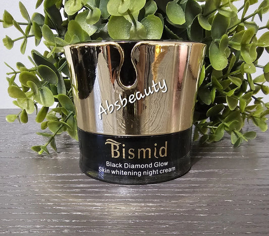Bismis Black Diamond Glow Skin Whitening Night Face Cream 50g, 1 Jar✅️