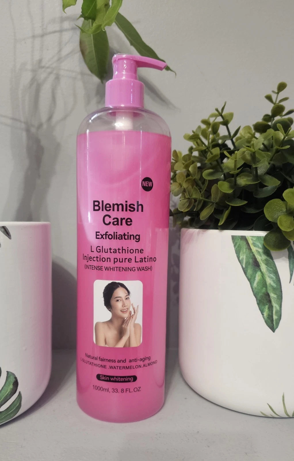Blemish Care Exfoliating L-Glutathione Lightening Shower Gel 1000ml, 1 Pc✨️👌