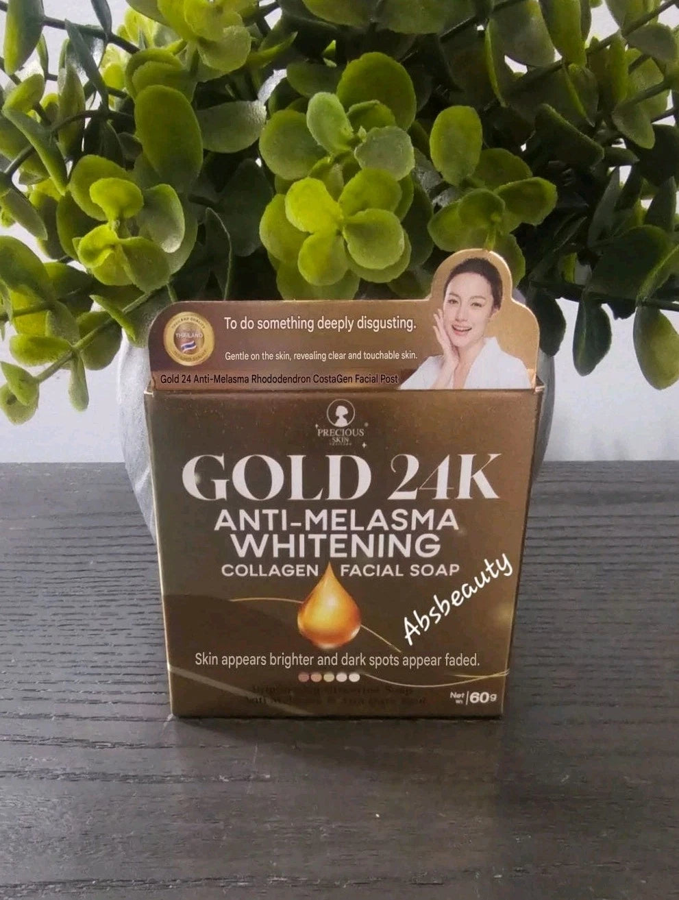 2x Precious Skin Gold 24K Clear Melasma Whitening Collagen Facial Soap 60g