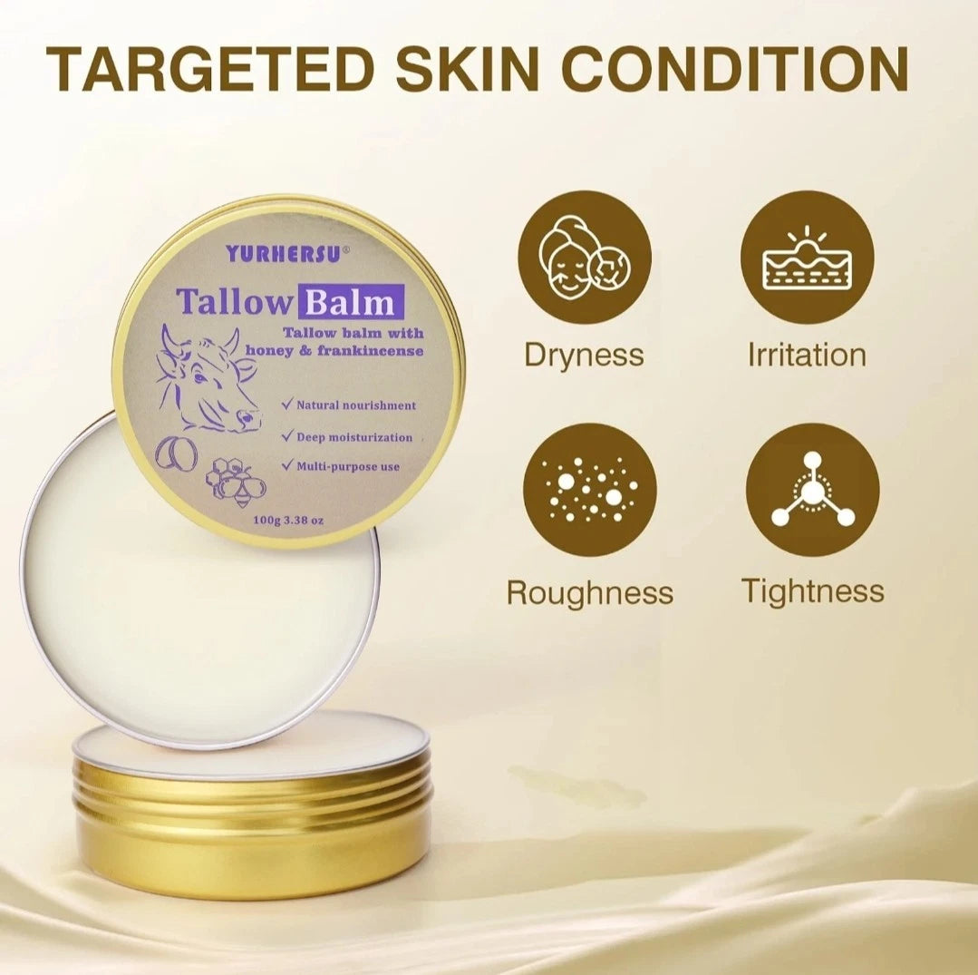 Tallow Balm With Honey & Frankincense