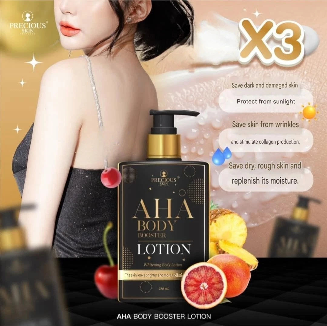 Precious Skin AHA Body Booster Lotion Extra Moisture & Whitening 250ml Original