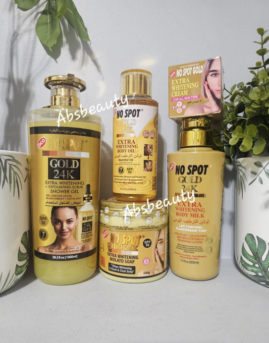 NO SPOT 24K GOLD Xtra Whitening Set 5in1 Combo