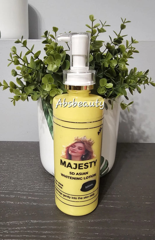Majesty 5D Asian Yellow Body Lotion  Extra Whitening & Glowing 500ml AUTHENTIC