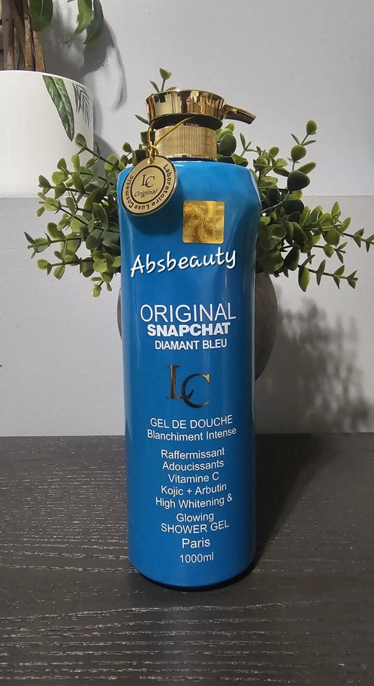 Original Snapchat DIAMANT BLUE High Whitening & Glowing Shower Gel 1000ml