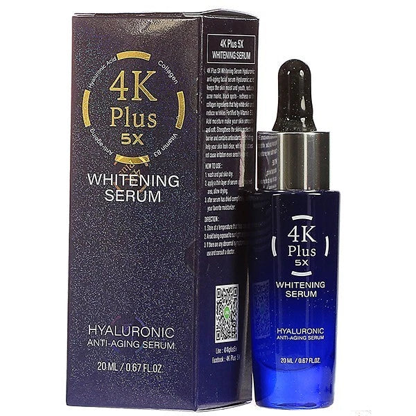 4K Plus 5X Collagen Whitening Serum Hyaluronic Anti Aging Serum 20ml x 3