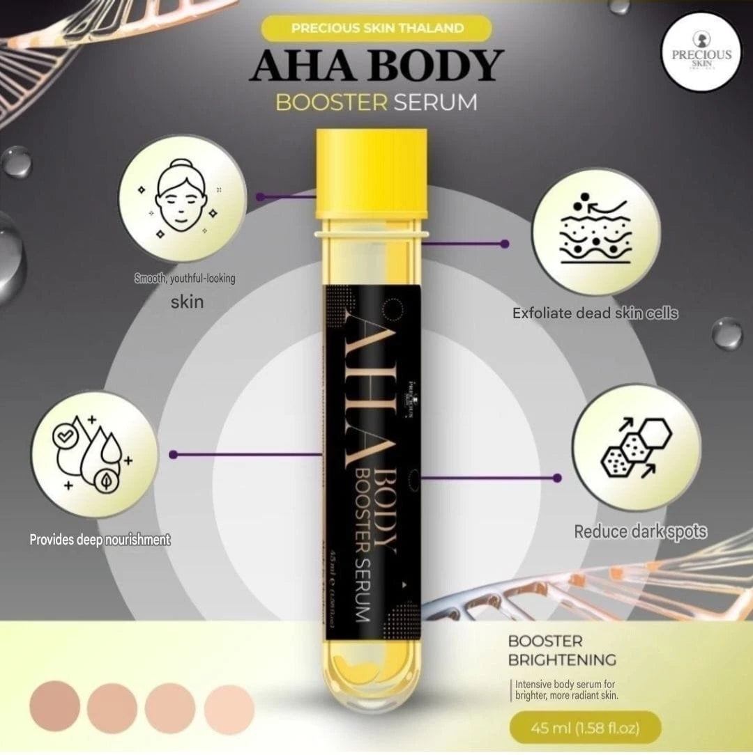 Precious Skin AHA Body Booster Serum - Exfoliating Brightening 45ml, 1pc