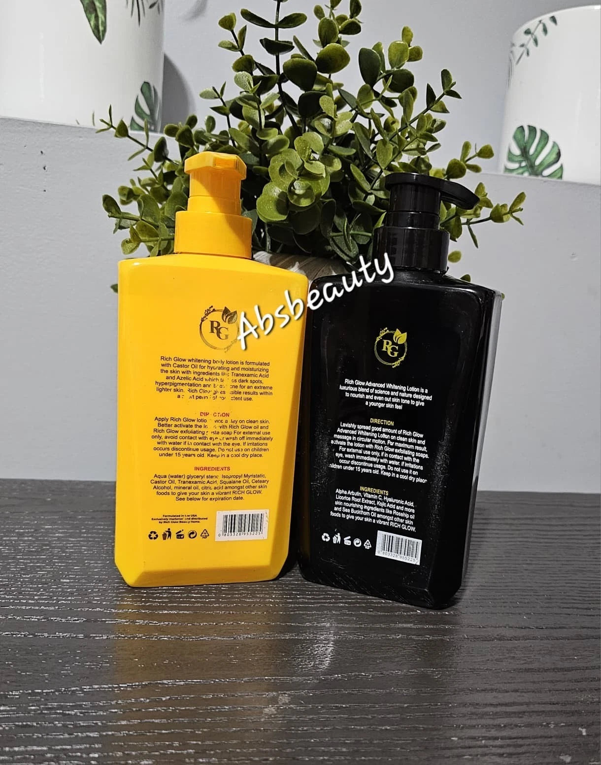 Rich Glow Yellow Tone & Advanced Whitening Lotion 500ml 1pc