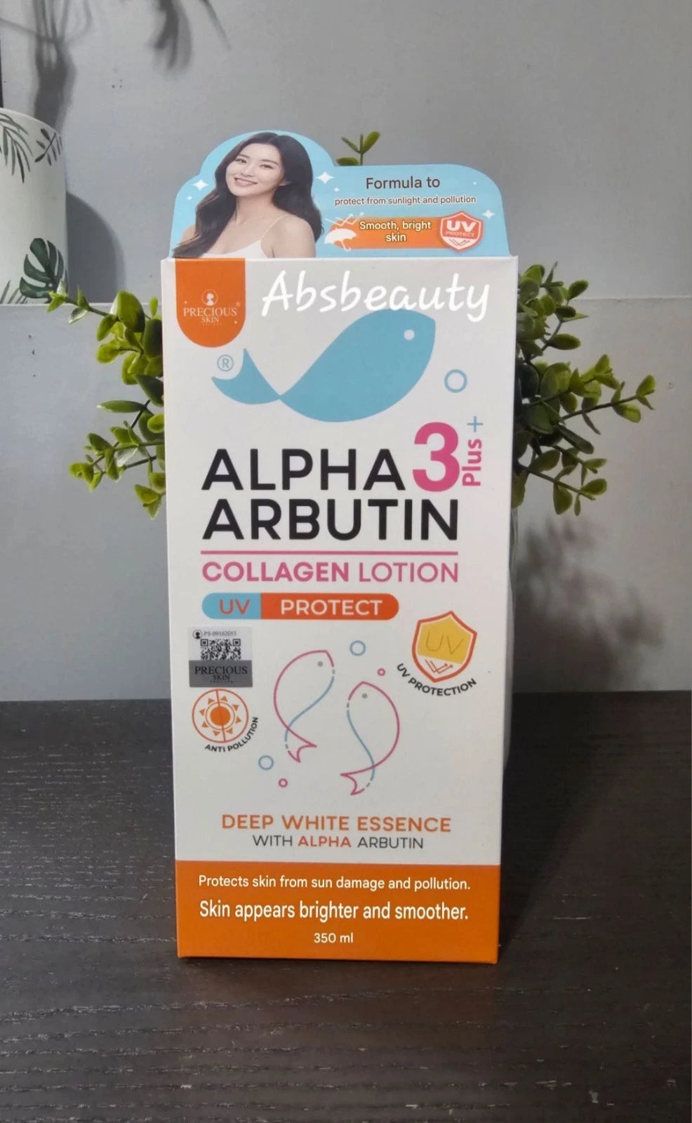 Precious Skin Alpha Arbutin 3plus Collagen Body Lotion UV Protection 350ml