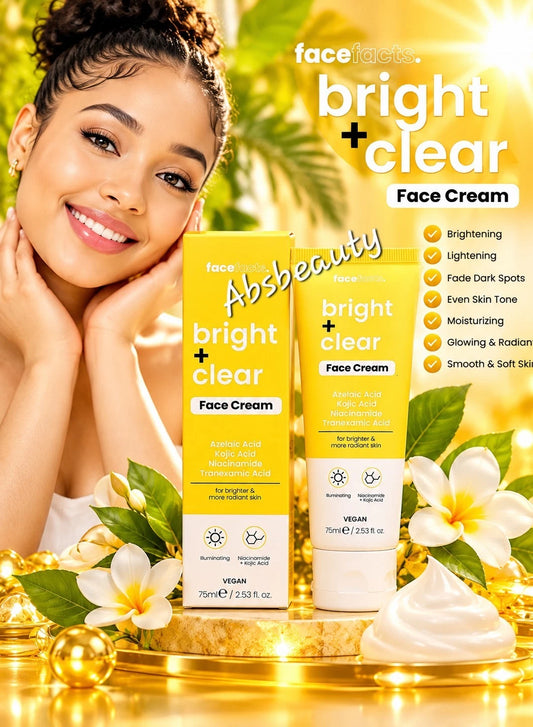 FaceFacts. Bright+Clear Face Cream 75ml