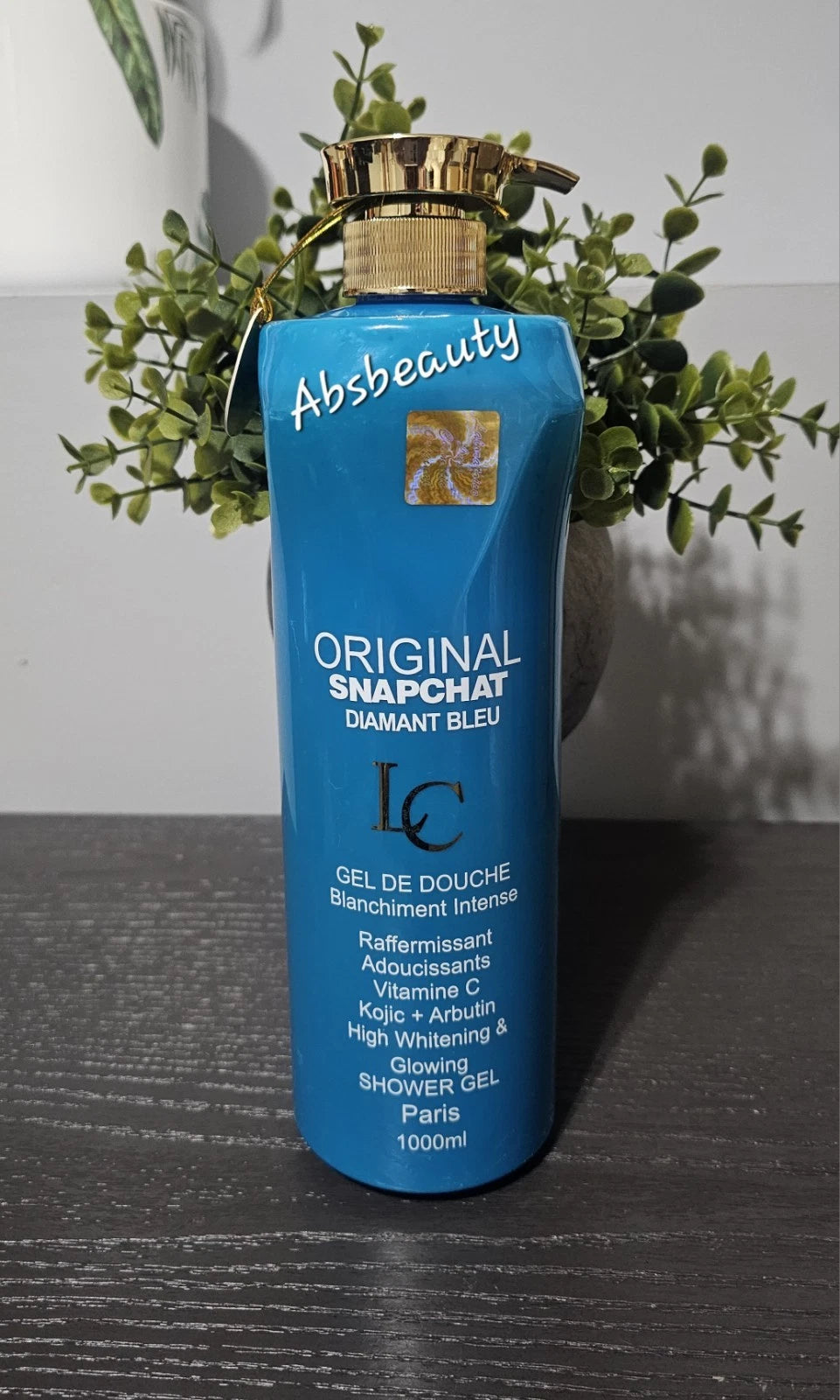 Original Snapchat DIAMANT BLUE High Whitening & Glowing Shower Gel 1000ml