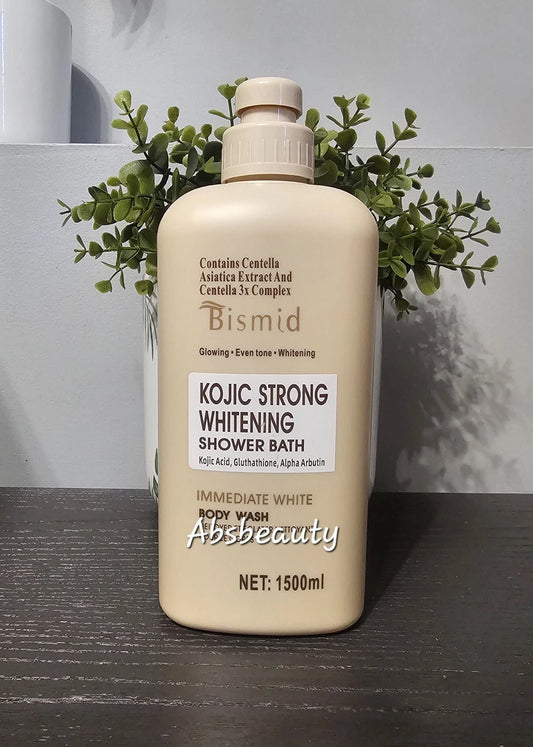 Bismid Kojic Strong Whitening Glowing Even Tone Shower Bath 1500ml👌