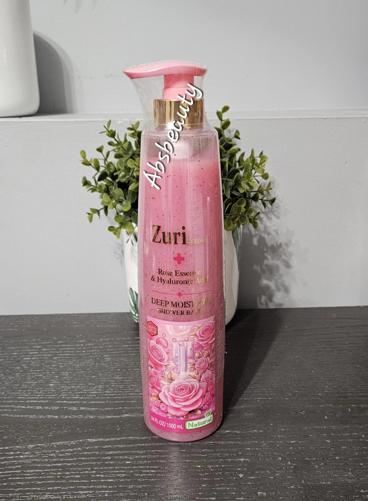 Zuri Radiance Rose Essence & Hyaluronic Acid Deep Moisture Shower Gel 1000ml