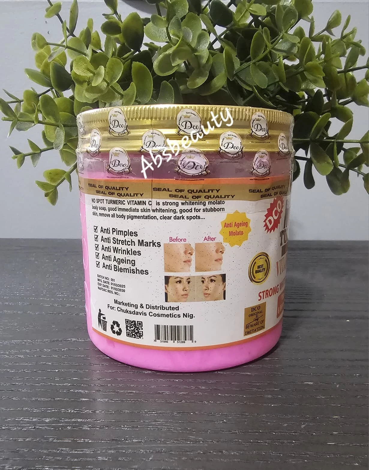 No Spot Strong Whitening Molato Soap with spf50 500g 1pc