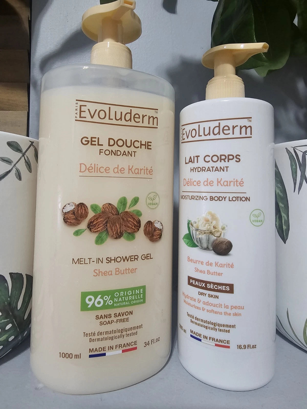 Evoluderm Gel De Douche Fondant & Lait De Corps Hydratant Au Délice De Karité