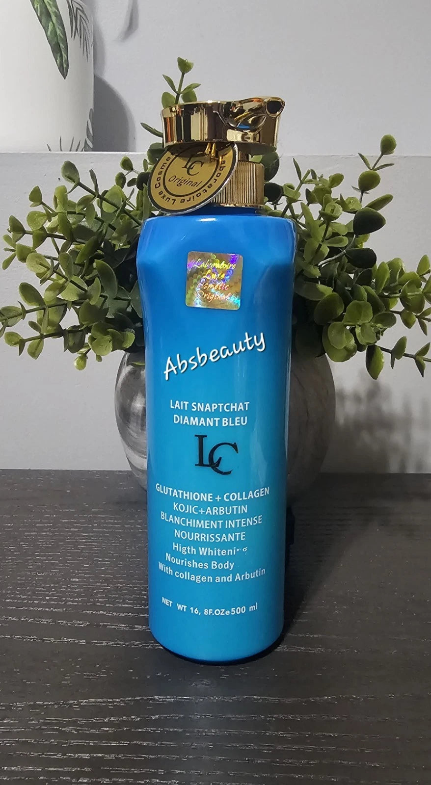 Lait Snapchat DIAMANT BLUE With Collagen,Arbutin 500ml Original&Authentic