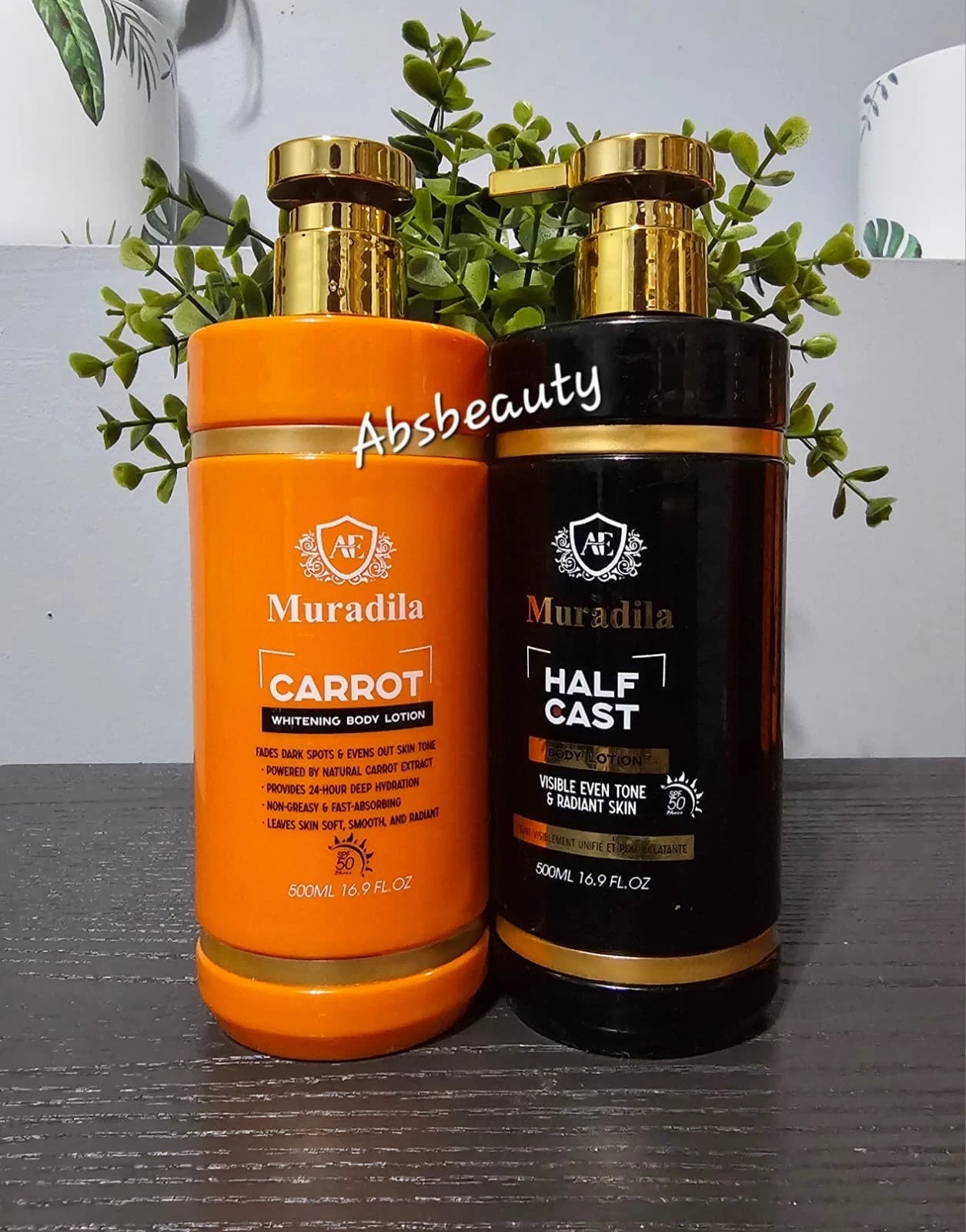 Muradila Carrot & Half C Whitening Body Lotion & Oil 1pc