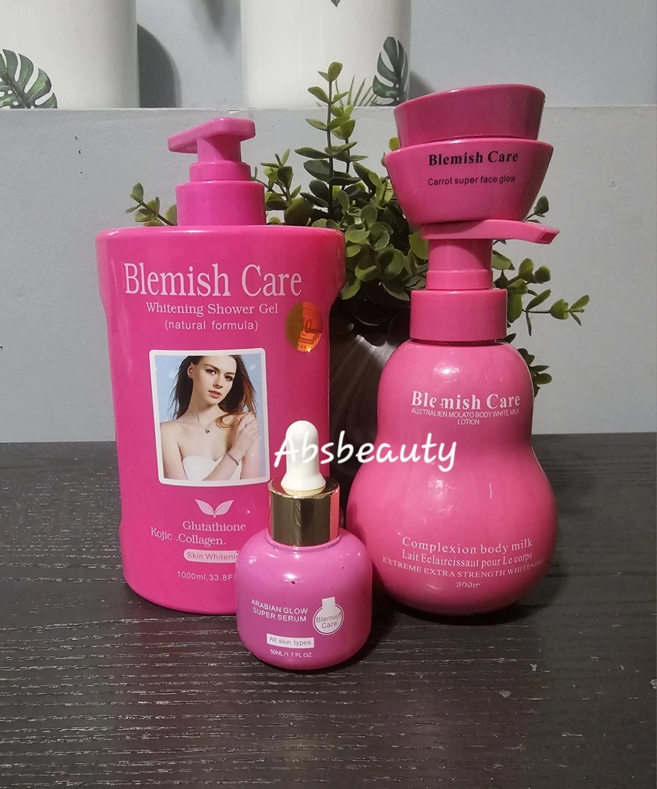 Blemish Care 4in1 Whitening Set Shower Gel, Body Lotion, Face Cream & Serum