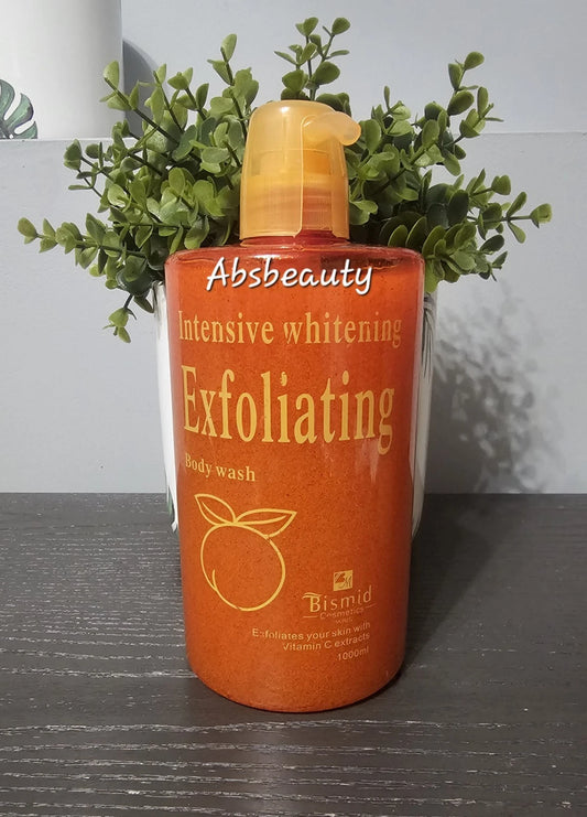 Bismid Intensive White Exfoliating Body Wash 1000ml Original&Authentic