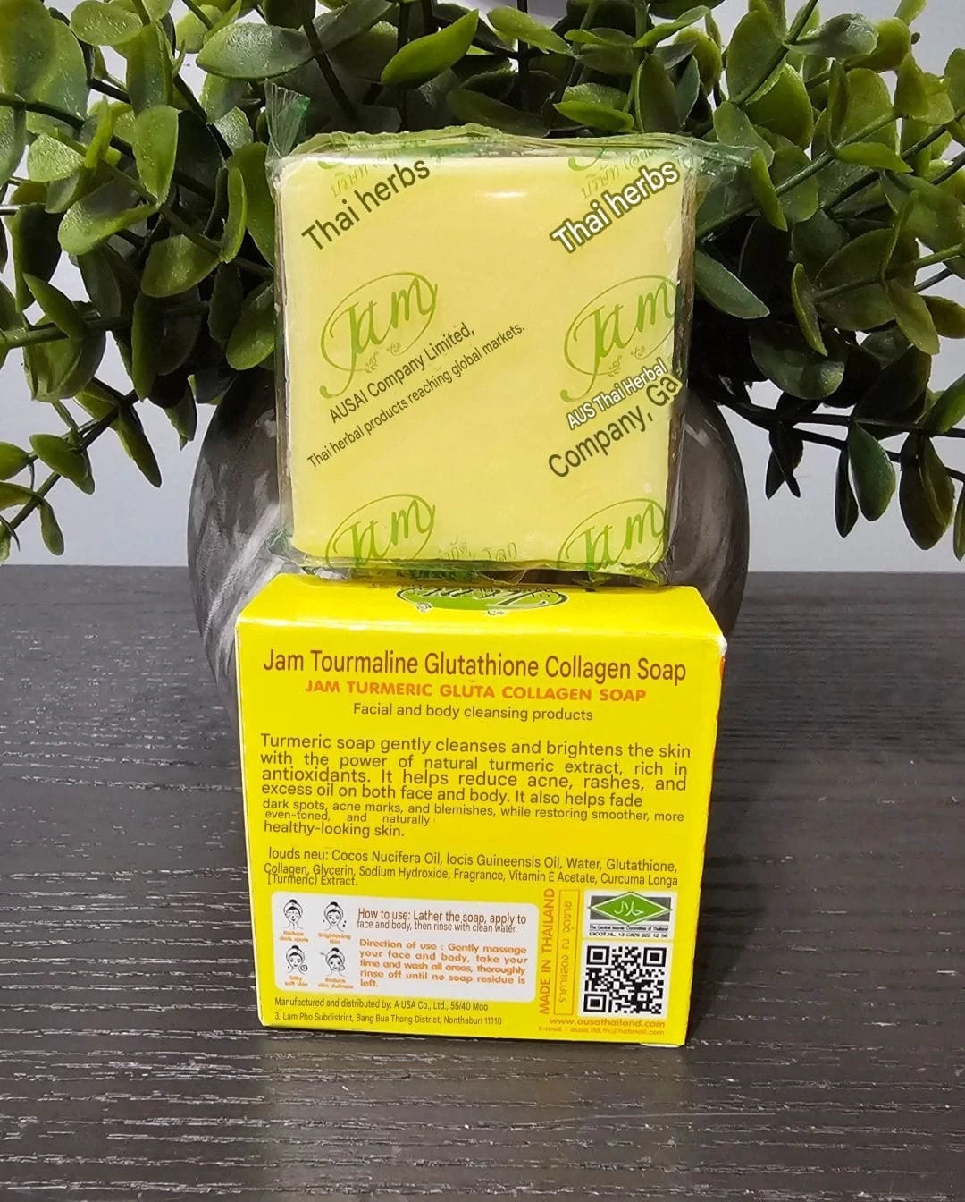 JAM Tumeric Face Soap Clear Skin Gluta Collagen 70g X 2pcs ✨️