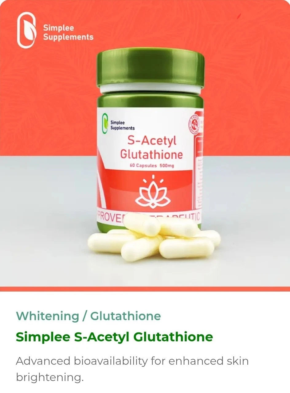 S-Acetyl Glutathione Whitening Skin 60 Capsules