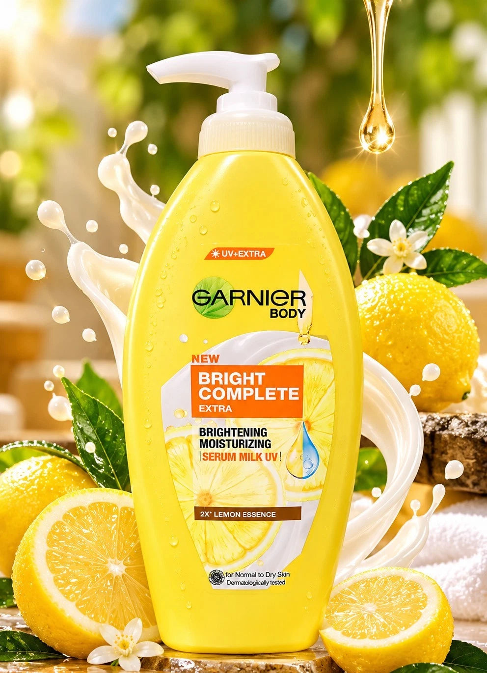 Garnier Body Serum Lotion Bright Complete Extra Brightening Moisturizing 400ml✨️