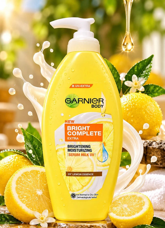 Garnier Body Serum Lotion Bright Complete Extra Brightening Moisturizing 400ml✨️