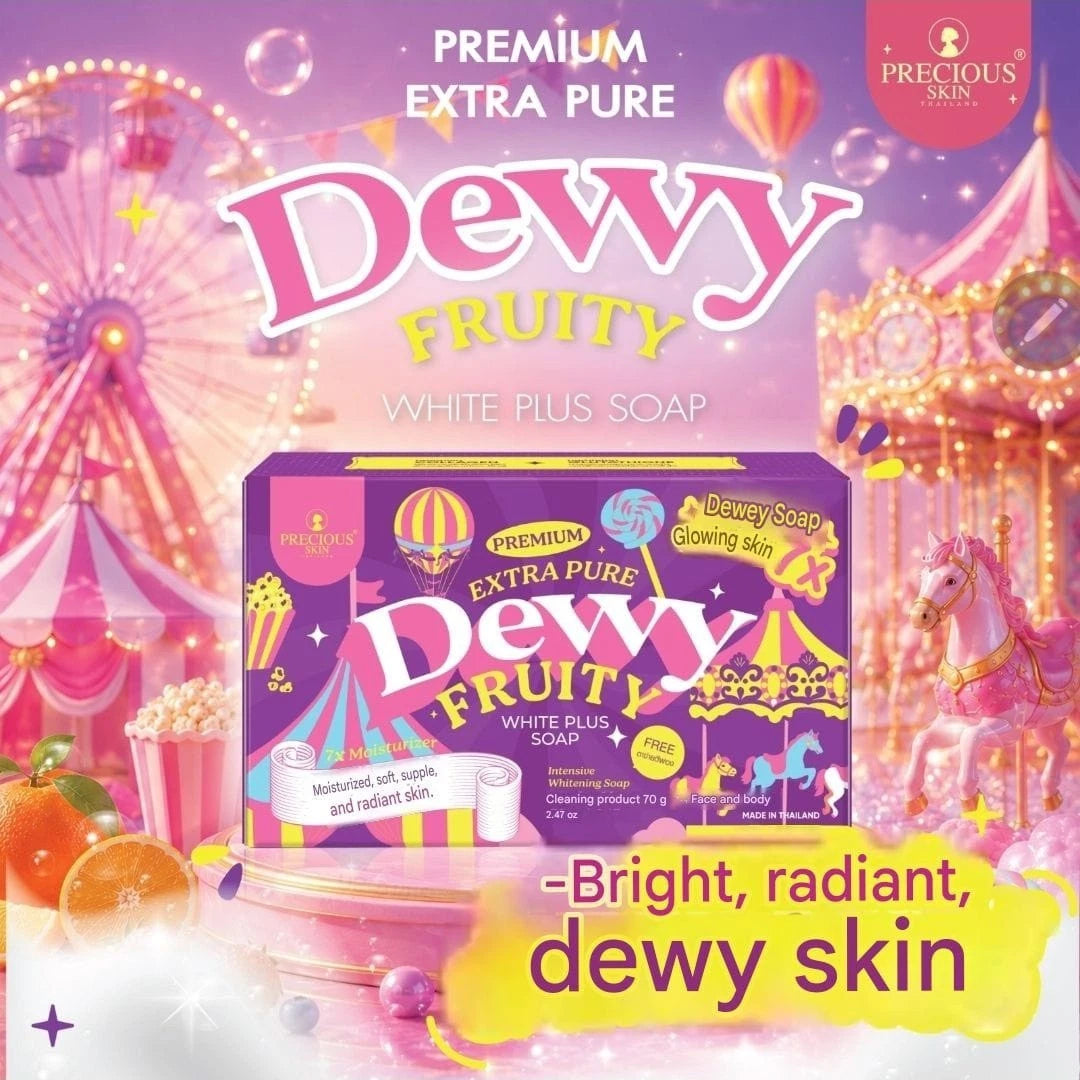 Precious Skin Premium Extra Pure Dewy Fruity White Plus Face&Body Soap 70g 1pc