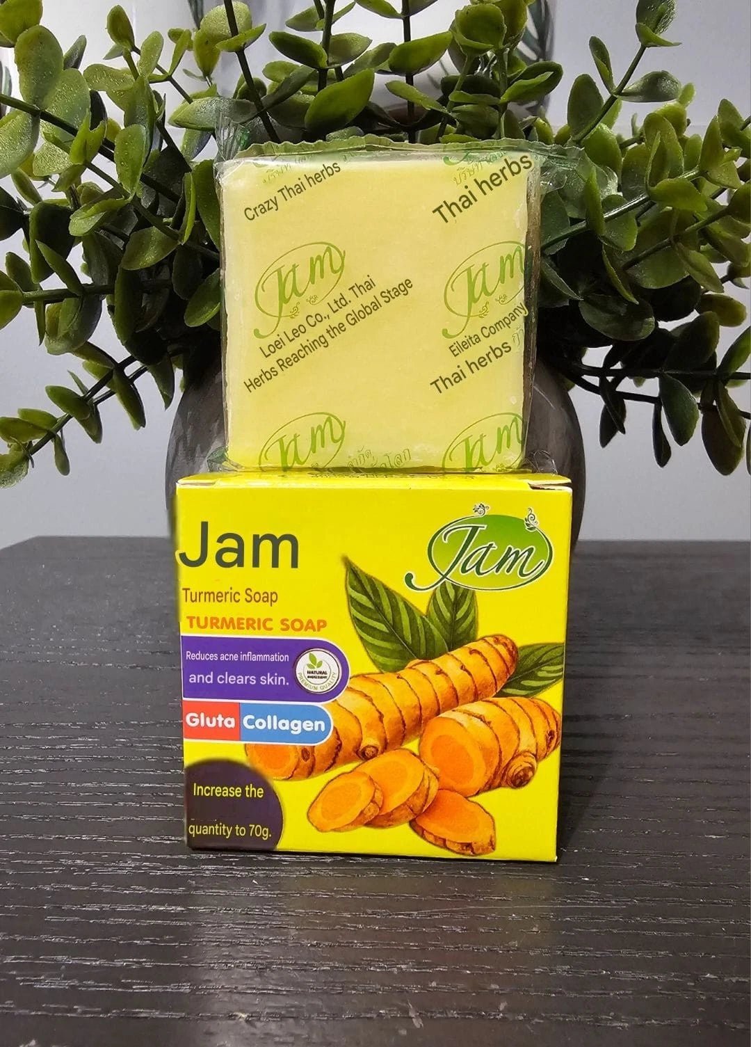 JAM Tumeric Face Soap Clear Skin Gluta Collagen 70g X 2pcs ✨️