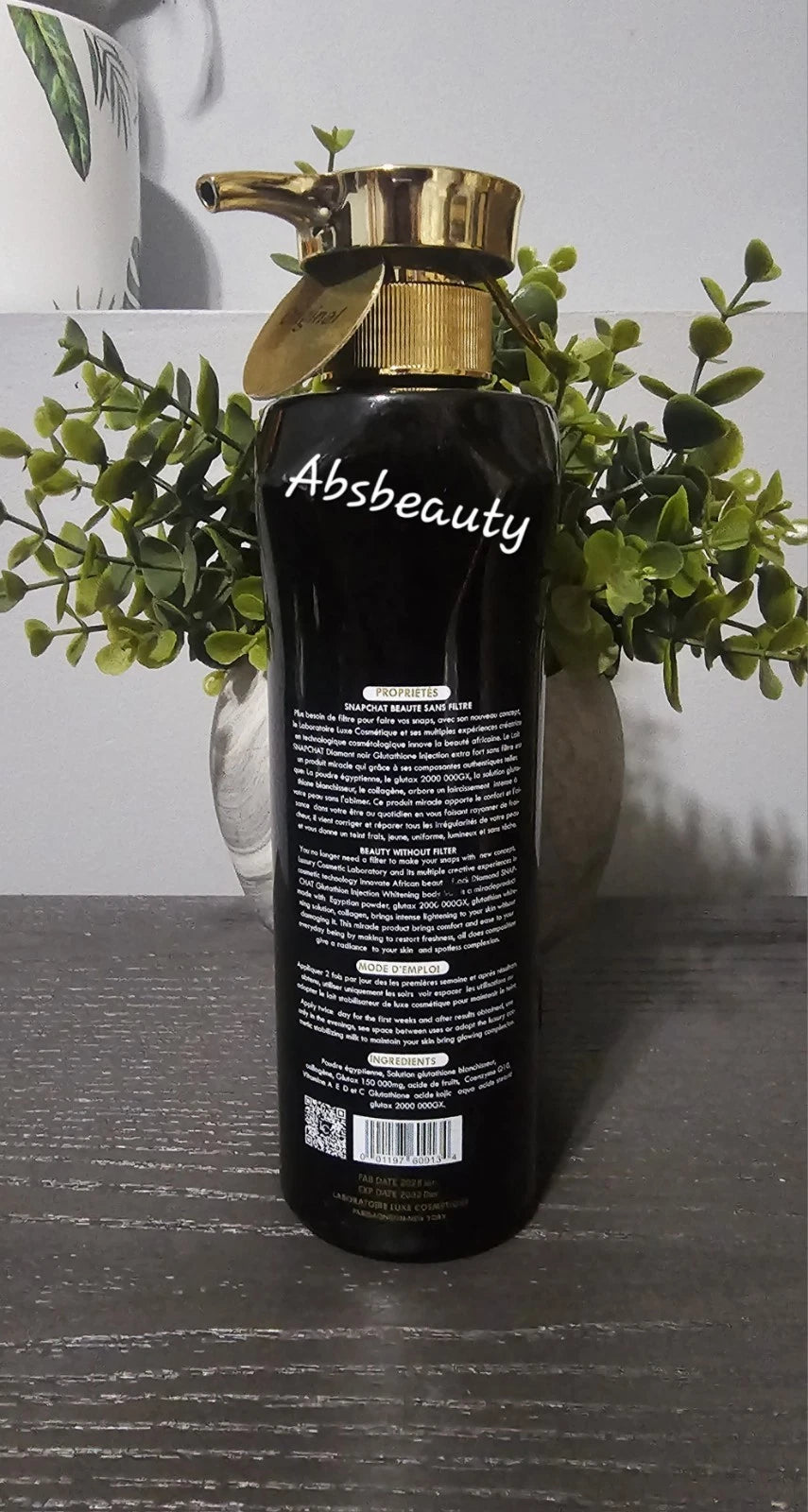 Lait Snapchat DIAMANT NOIR Intense Whitening Body Lotion 500ml