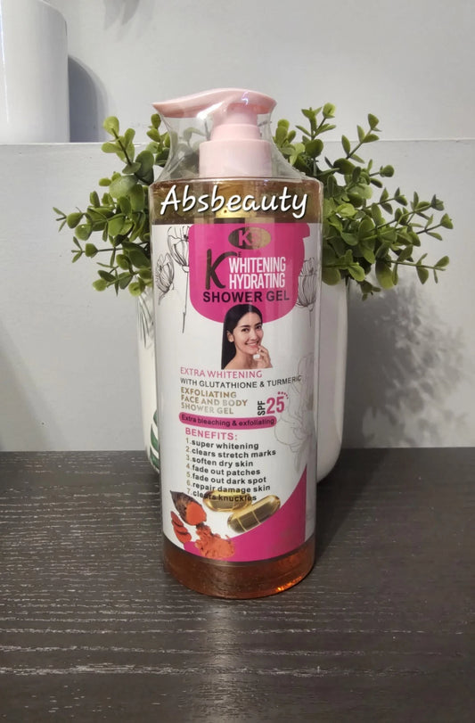 K-whitening Hydrating  Shower gel Spf 25 Whiten Exfoliating Shower gel 1000ml